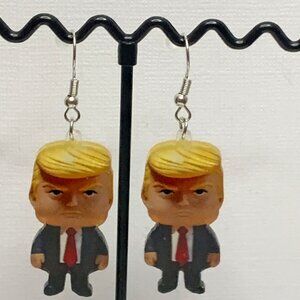 Trump Earring, Patriotic Earring, Gift Idea, White Elephant Gift, Silly Earring